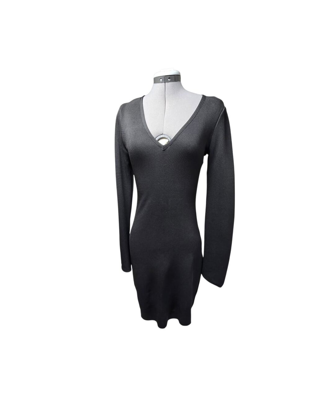 Bebe Open Back Dress Size Small Black